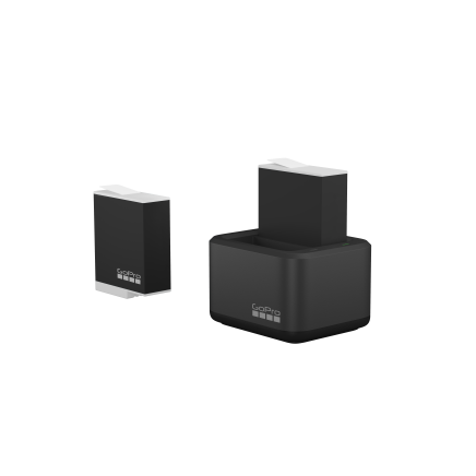 Подвійний зарядний пристрій + акумулятор Enduro 2 шт для GoPro HERO11/10/9 (ADDBD-211-VE)